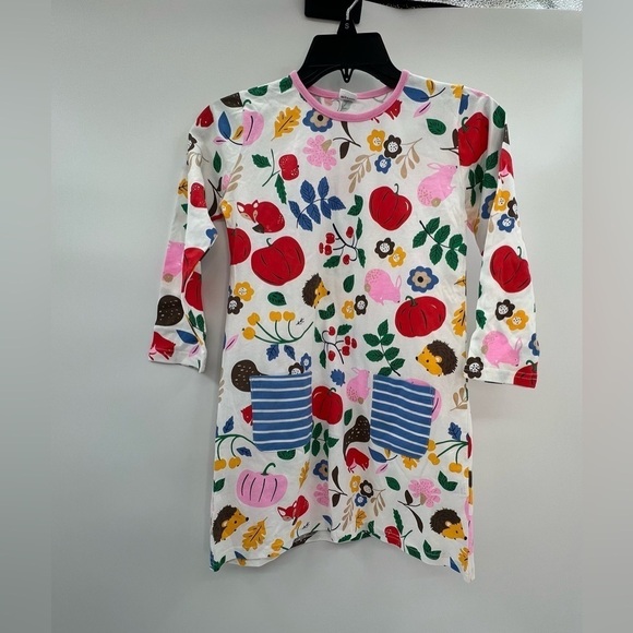 NWT Mini Bumeex Printed Jersey Pocket Tunic Dress 7Y NWT - Picture 4 of 5